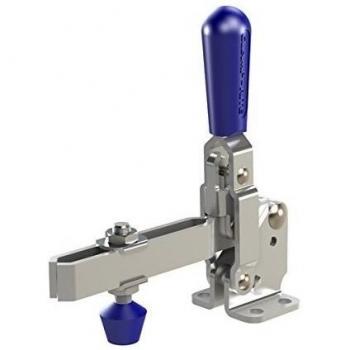 Clamp-Rite 11018CR Vertical Handle Toggle Clamp, Flanged Based, Long U-Bar, 375 lb Holding Capacity by Clamp Rite