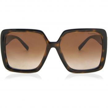 Tiffany Stylish Sunglasses Brown Female 58 MM Modern Woman Dark Havana/Brown Shaded