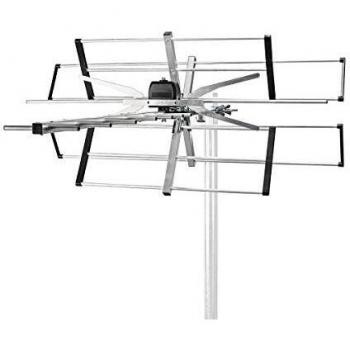 Nedis Antena Exterior Antena Exterior | UHF/VHF | Rango de recepción: ≥50 Km | LTE700 | Ganancia: 11 dB | 75 Ohm | Longitud de la Antena: 975 mm | ABS/Aluminio Negro/Plata 975 mm