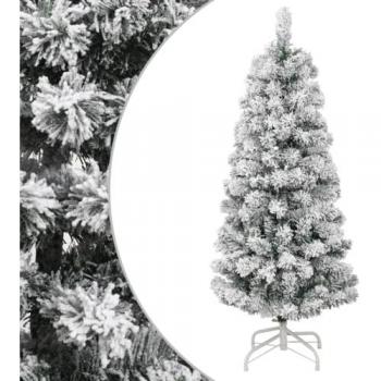 Artificial Hinged Christmas Tree with Flocked Snow 120 cm