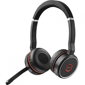 Jabra Evolve 75 Special Edition Stereo Bluetooth Wireless Headphones with Link 380a USB Adapter, On-Ear Design for Calls and Music, MS Certified, Black
