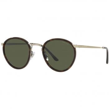 Giorgio Armani Unisex Round Metal Sunglasses in Multicolor Havana Green