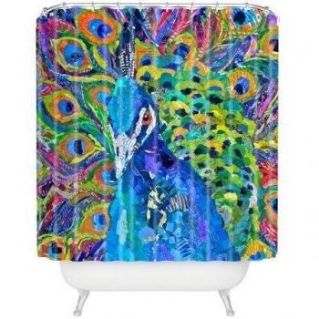 Negar Designs Elizabeth St. Hilaire Nelson cocophony de color cortina de ducha, 69-inch by