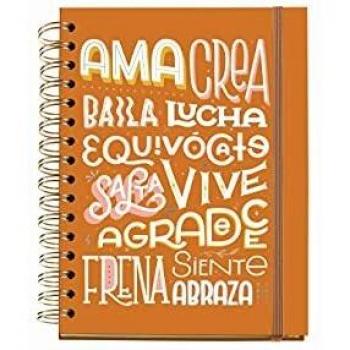 Miquelrius - Agenda Escolar 2021-2022, Tamaño Plus 15 x 21.3 cm, Día Página, Happy Letters Palabras, Idioma Español