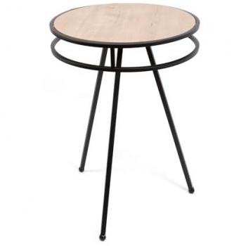 Soporte Decorativo para Plantas - Mesa Auxiliar de Metal y Madera Natural - Ideal para Recibidor, Salón y Dormitorio - Varios Modelos