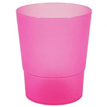 Maceta COUBI ORCHID 1.1L Transparente para Orquídeas, dimensiones (mm) 125x125x147, color rosa mate