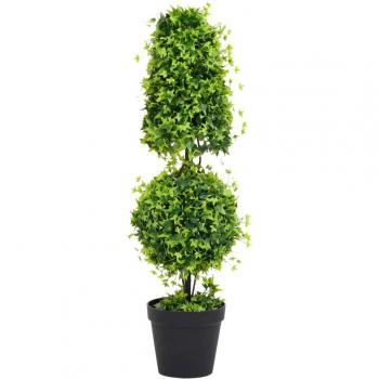 Planta de Bosso Artificial con Jarrón Verde 100 cm