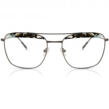 Pilot Full Rim Metal Women's Prescription Glasses - Silver - Size 56 - Blue Light Block Available - SmartBuy Collection