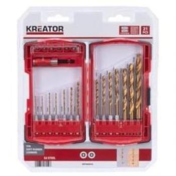 Set de Accesorios para Taladro 21 Piezas KRT064910 - Kreator