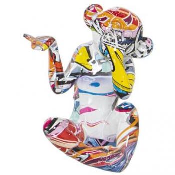 Figura Decorativa Alexandra House Living Acrílico Plástico Melamina Mono 13 x 10 x 15 cm