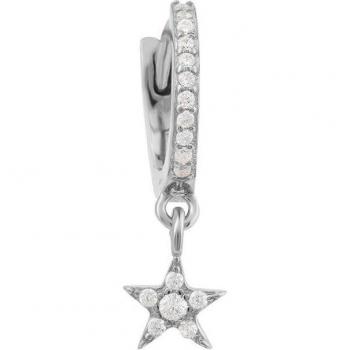 Ear Candy - Piercing de aro Shooting Star de plata 925
