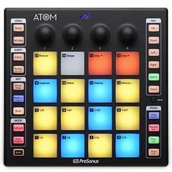 PreSonus ATOM, production and performance Pad Controller with Studio One Artist, Ableton Live Lite and Studio Magic recording software bundle