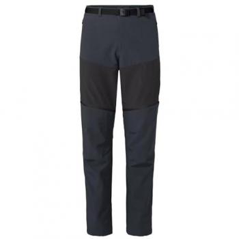 Vaude Pantalones Elope Zip Off para Hombre, Color Gris, Pantalón de Montaña, Talla 52, con opción de pierna desmontable (zip off)