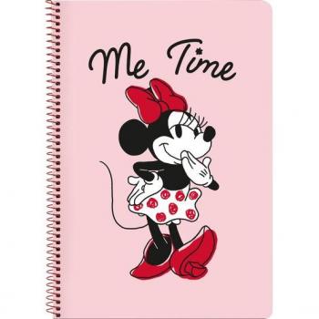Libreta Folio 80 H. Tapas Duras Minnie Mouse 'Me Time' - Safta