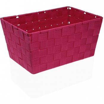 Cesta Versa Lover Fucsia Textil 20 x 15 x 30 cm