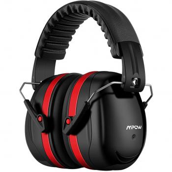 Mpow 035 Orejeras de Protección con 34dB SNR, Cascos Antiruido de Protección Auditiva Plegables para Adultos y Niños, Cascos Insonorizacion para Estudiar, Dormir, Caza, Construcción,con Bolsa Portátil