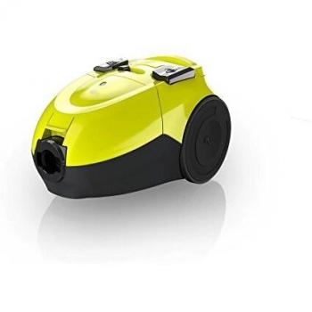 Dirt Devil DD7374-9 Aspirador con bolsa, eco, 800 W, 1.5 litros, 78 Decibelios, lemonjuice green