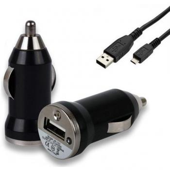 Lapinette CAC-NOIR-MICRO-N-A3-2016 - Cargador de coche con cable USB para Samsung Galaxy A3 2016, color negro