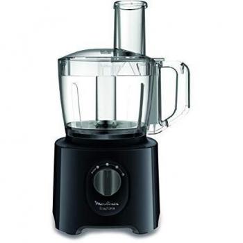 Robot de Cocina Multifuncional Moulinex Easy Force+ 800W, 2.4L, Negro