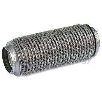 Unión flexible de escape HJS 83 00 8578, acero inoxidable, compatible con Volkswagen Golf 5 y Passat B6 Berlina