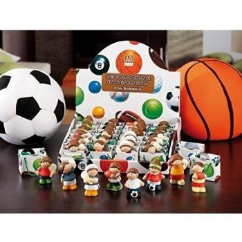 24 Bomboniere decorativas de cerámica mod. Niños Sport Ass. 8 modelos cm. 5 x 3,5 x H. Cm. 5,5