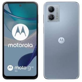 Smartphone Motorola Moto G53 5G, Pantalla de 6.5 Dual SIM, Android 13, 4 GB RAM, 128 GB Almacenamiento, Batería de 5000 mAh, Color Plata
