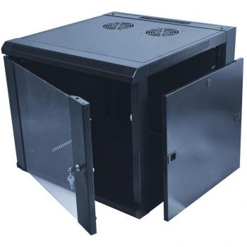 Armario Rack de Pared 19 Kimex 600x450mm 12U Negro