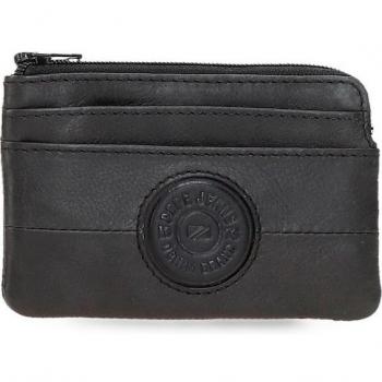 Monedero de hombre Pepe Jeans Cracker en piel color negro