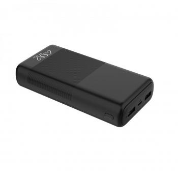 Power Bank MyWay 20000 mAh USB 2 puertos 1A + 2.1A batería externa de polímero de litio negra (NUEVA)