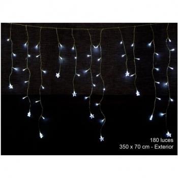 Deco Navidad Cort.100 Luces Led Fijas Estrella Blanco