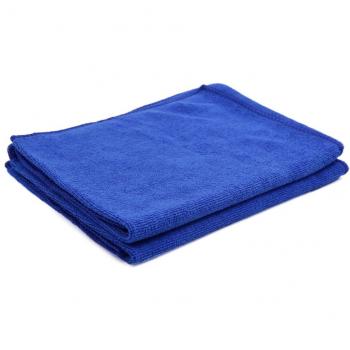 sourcingmap® 2pcs 65 x 33cm 250GSM toalla de microfibra paños de limpieza para el lavado coche azul