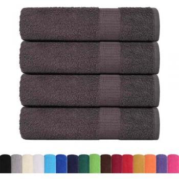 Toallas de baño 4 unidades antracita 100x150 cm 360 g/m² 100% algodón
