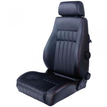Autostyle SS 64LR asientos de maquinista, color negro y rojo