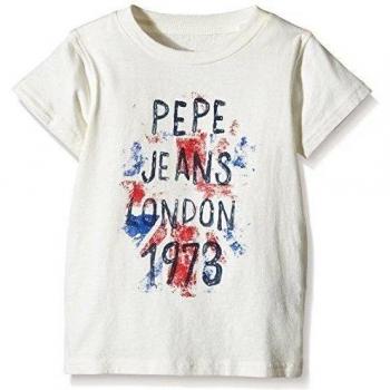 Pepe Jeans London Camiseta Manga Corta Todd Kids Blanco 2 años