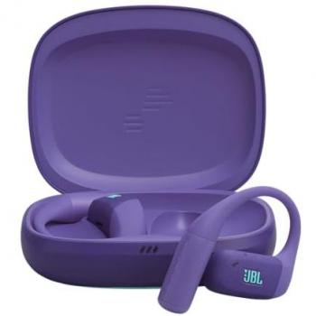 Auriculares Deportivos Inalámbricos JBL Endurance Zone True Wireless Open-Ear, Diseño Ergonómico, 32h Autonomía, Resistencia IP68, Color Violeta