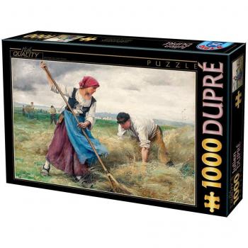 Puzzle D-Toys La Cosecha del Heno de Julien Dupré - 1000 piezas