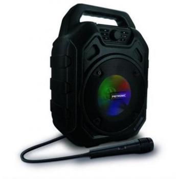 Altavoz Metronic Bluetooth portátil con micrófono LED 45W - Modelo 477188