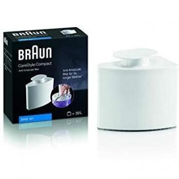 Braun Hogar BRSF001 Filtro antical Apto para Centro de Planchado CareStyle Compact, Mantenimiento y Durabilidad x5 de la Plancha, Plastic, Blanco
