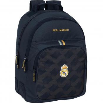 Mochila Doble con Cantoneras Adaptable a Carro Real Madrid Safta 2ª Equipación 23/24 Azul Marino