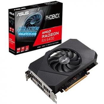 ASUS Phoenix AMD Radeon RX 6400 4GB GDDR6 - Tarjeta Gráfica Gaming