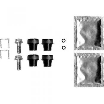 Kit de accesorios para pinza de freno HELLA 8DZ 355 201-661 compatible con Chevrolet, Citroën, Nissan, Opel, Peugeot y Renault