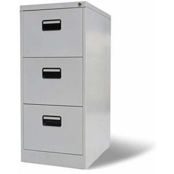 vidaXL Armario Archivador de Acero Gris Claro 46x62x102,5 cm Mueble Oficina