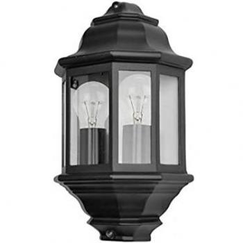 Aplique para Exterior SHAULA dos luces, Aluminio negro Ip44 Fabrilamp