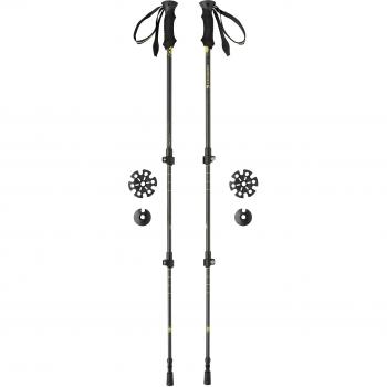 Ferrino Stick Kailash (Pair) Bastón Acampada y Senderismo, Adultos Unisex, Negro (Black, Talla Única