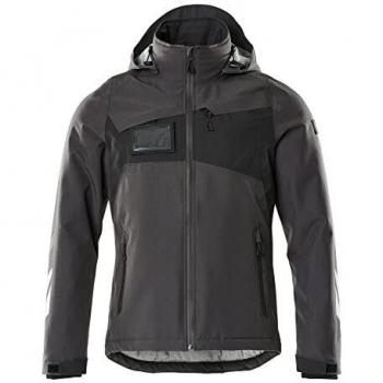 Chaqueta de Invierno Mascot Accelerate XL, Impermeable, Cortaviento y Transpirable, Color Gris Oscuro/Negro