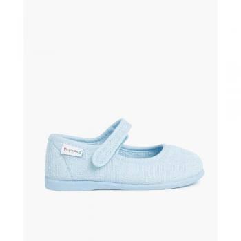 Pisamonas Merceditas Casa Niña Cinta Adhesiva Rizo Toalla Zapatillas de casa cerradas de Bebé Niña Casa tira adherente Rizo Toalla