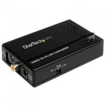 StarTech.com SVID2VGACONV Conversor Escalador de Video Compuesto y S-Video a VGA