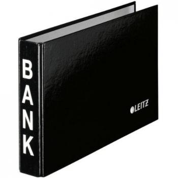 Carpeta Archivadora Leitz 2 Anillas, 20 mm, Color Negro, Tamaño A6 Horizontal