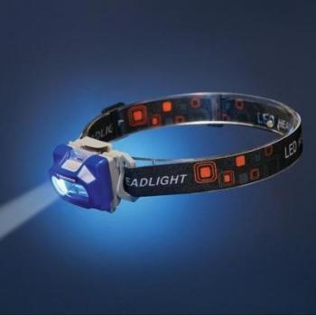 Tiross TS1867 Profi Linterna Frontal LED con 2 Luces (3 W LED, 1,5 W COB), 3 Modos de Iluminación, Color Negro