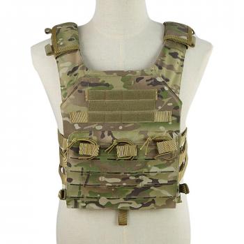OUTRY Ligero Placa portador, innovador MOLLE chaleco táctico - dos de espuma EVA extraíble placas incluidos para Airsoft Paintball CS